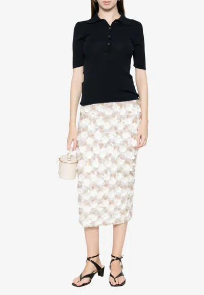 P.a.r.o.s.h Knitted Polo T-shirt In Animal Print