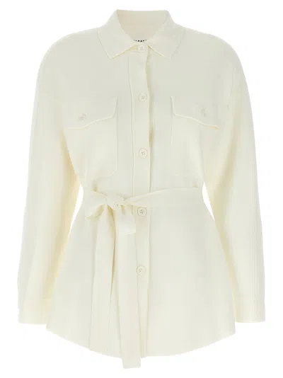 P.a.r.o.s.h Knitted Shirt Sweaters And Cardigans In White