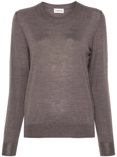 P.a.r.o.s.h Knitted Sweater In Marrón Claro