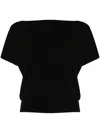 P.a.r.o.s.h Knitted Top In Black