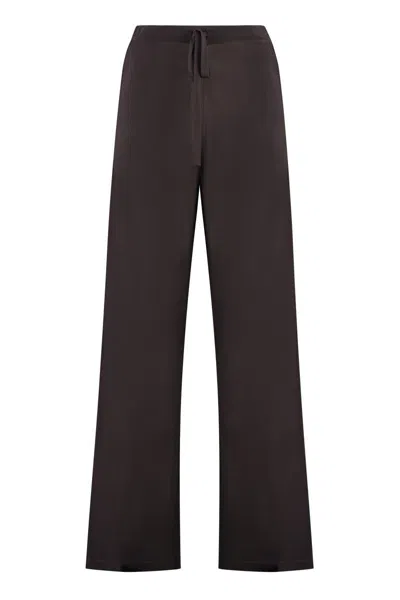 P.a.r.o.s.h Knitted Trousers In Brown