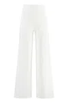 Shop P.a.r.o.s.h Knitted Trousers In Panna