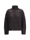 P.a.r.o.s.h P. A.r. O.s. H. Knitted Wool Sweater In Brown