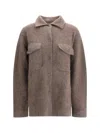 P.a.r.o.s.h P. A.r. O.s. H. Cardigan With Classic Collar In Brown