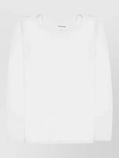 P.a.r.o.s.h Knitwear Long Sleeves Round Neck Style In White