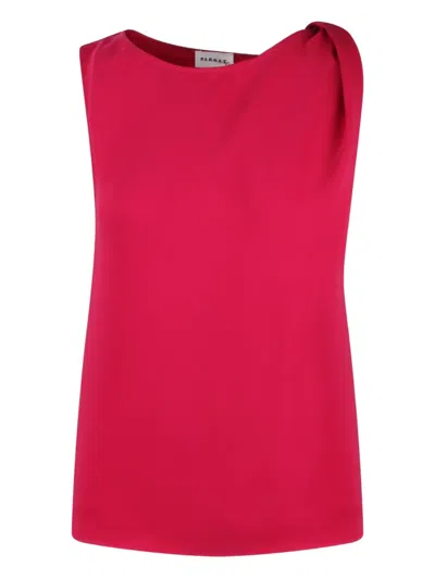 P.a.r.o.s.h Knot-detailing Top In Red