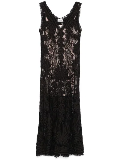 P.A.R.O.S.H LACE MAXI DRESS