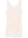 P.a.r.o.s.h Lace Mini Dress In Pink