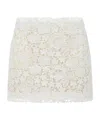P.a.r.o.s.h Lace Mini Skirt In White