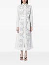 P.a.r.o.s.h . Light Grey Shirt Dress With Embroidery In Grey