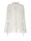 P.a.r.o.s.h Long-sleeved Transparent Detail Blouse