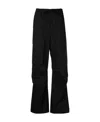 P.a.r.o.s.h Cargo Trousers Dart Detailing Drawstring Hem In Black