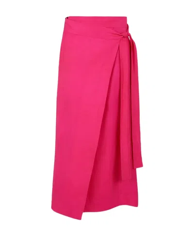 P.a.r.o.s.h Lace-up Skirt In Pink