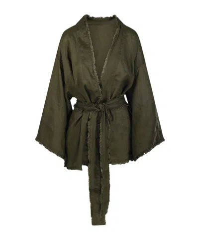 P.a.r.o.s.h Lacing Bathrobe In Green