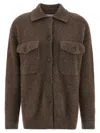 P.a.r.o.s.h Lacoon Cardigan In Brown