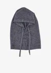 P.a.r.o.s.h Lacoon Drawstring Balaclava In Gray
