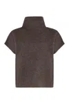 P.a.r.o.s.h . Lacoon Wool Turtleneck Sweater In Brown