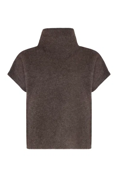 P.a.r.o.s.h Parosh Lacoon Wool Turtleneck Sweater In Gray