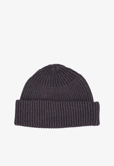P.a.r.o.s.h Lady Bird Wool Knit Beanie In Brown