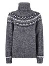 P.a.r.o.s.h Moline Turtle Neck Sweater In Gray