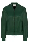 P.a.r.o.s.h Parosh Lambskin Jacket In Green