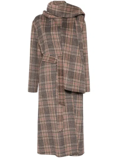 P.a.r.o.s.h Lander Coat In Brown