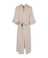P.a.r.o.s.h Embroidered Belted Dress With Relaxed Fit In Multi