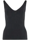 P.a.r.o.s.h P. A.r. O.s. H. Woman Top Charcoal Size S Virgin Wool In Grey