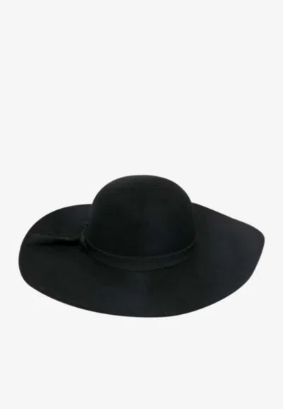 P.a.r.o.s.h Parosh Parosh Cappello A Tesa Larga Nero In Black