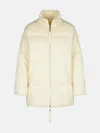 P.a.r.o.s.h Last Cream Wool Blend Down Jacket In Cream