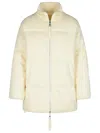 P.a.r.o.s.h Last Cream Wool Blend Down Jacket In Cream