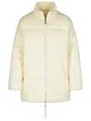 P.a.r.o.s.h Last Cream Wool Blend Down Jacket In Beige