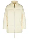 P.a.r.o.s.h Last Cream Wool Blend Down Jacket In Beige