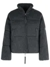 P.a.r.o.s.h . Reversible Knit Down Jacket In Gray