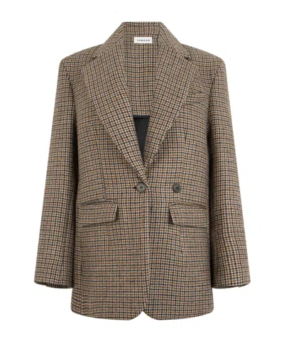 P.a.r.o.s.h . Laurie Houndstooth Blazer In Brown