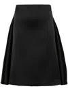 P.a.r.o.s.h Layered Detail Midi Skirt In Black