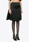 P.a.r.o.s.h Layered Mini Flared Skirt In Black