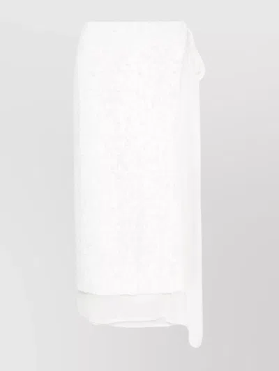 P.A.R.O.S.H LAYERED SEQUIN WRAP MIDI SKIRT