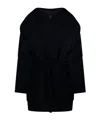 P.a.r.o.s.h Draped Belted Coat In Black