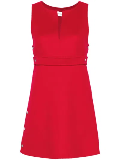 P.a.r.o.s.h Parosh Leak Belted Mini Dress In Red