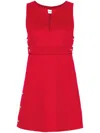 P.a.r.o.s.h Leak Belted Mini Dress In Red