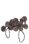 P.a.r.o.s.h Flower-shaped Wool Brooch In Neutral