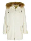 P.a.r.o.s.h Leak Cream Wool Parka In Cream