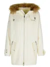 P.a.r.o.s.h Leak Cream Wool Parka In Neutrals