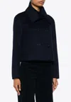 P.a.r.o.s.h Wool Coat In Blue