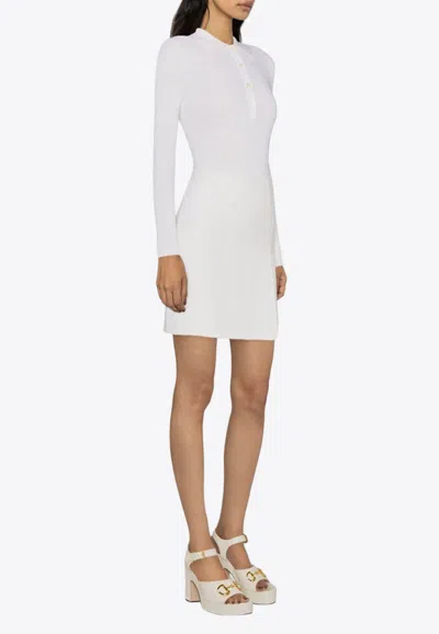 P.a.r.o.s.h Leak High-waist Mini Skirt In White
