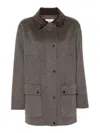 P.a.r.o.s.h Wool Coat In Marrón