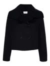 P.a.r.o.s.h Wool Coat In Azul