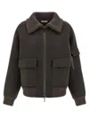 P.a.r.o.s.h Leak25 Bomber Jacket In Brown
