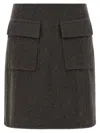 P.a.r.o.s.h Leak25 Skirt In Brown